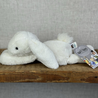 Jellycat SMALL White Smudge Bunny Rabbit - White Company White Bunny Smudge 10”