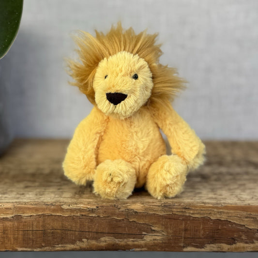 Jellycat Baby Bashful Lion - Tiny Mini Lion Soft Toy Pocket Pal Beanie Rare 5”