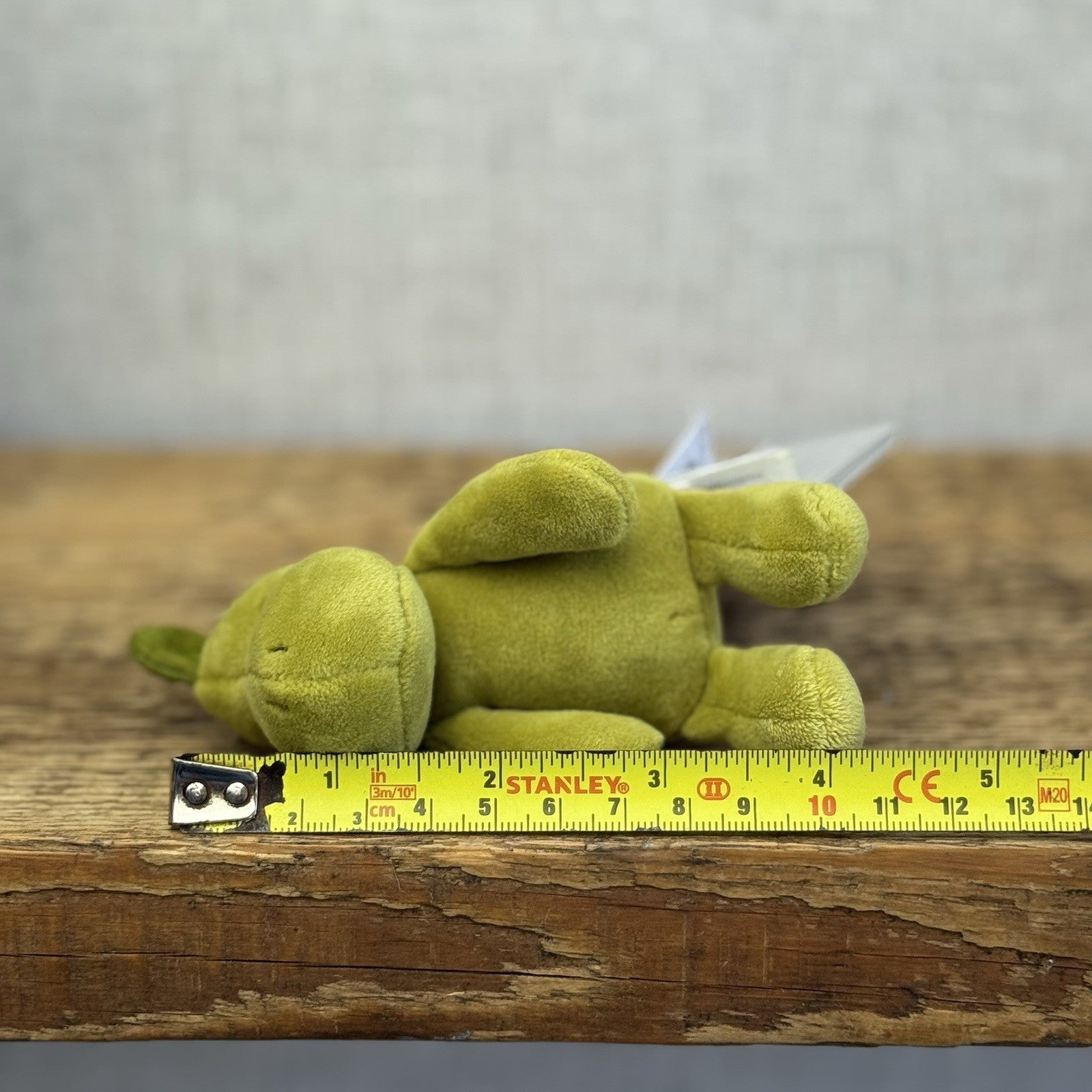 Jellycat My First Dinosaur Rattle - Small Velour Green Rattle Beanie Retired 8"