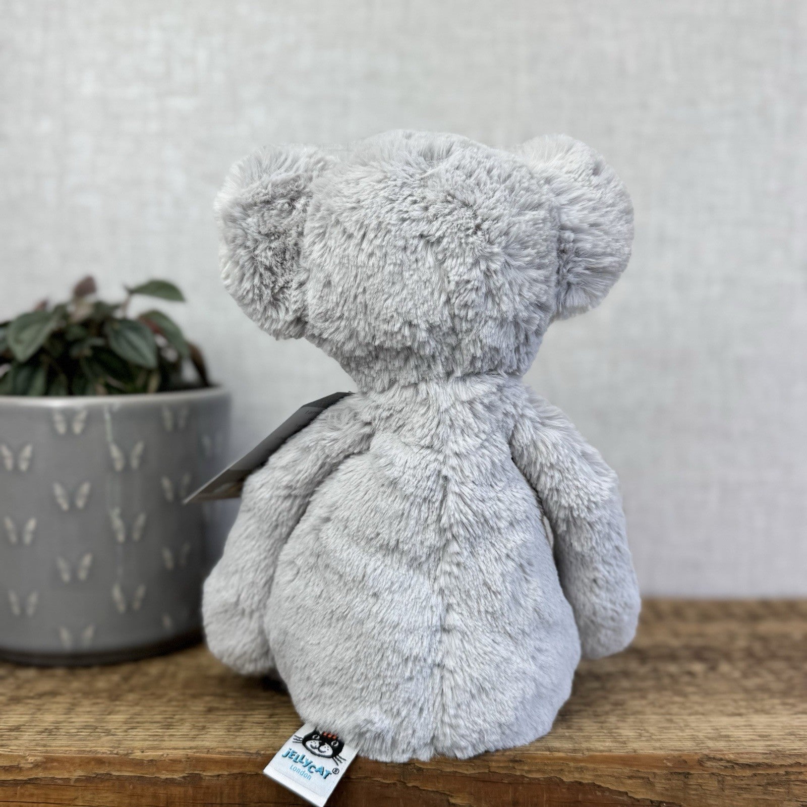 Jellycat Medium Bashful Koala - Light Grey Old Style Bashful Soft Toy Rare 12"