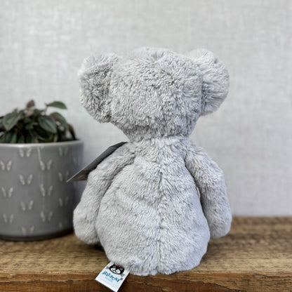 Jellycat Medium Bashful Koala - Light Grey Old Style Bashful Soft Toy Rare 12"