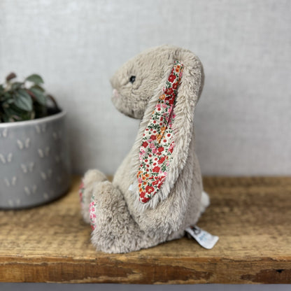 Jellycat Medium Bashful Beige Posy Blossom Bunny - Beige Bunny Floral 12” (#2)