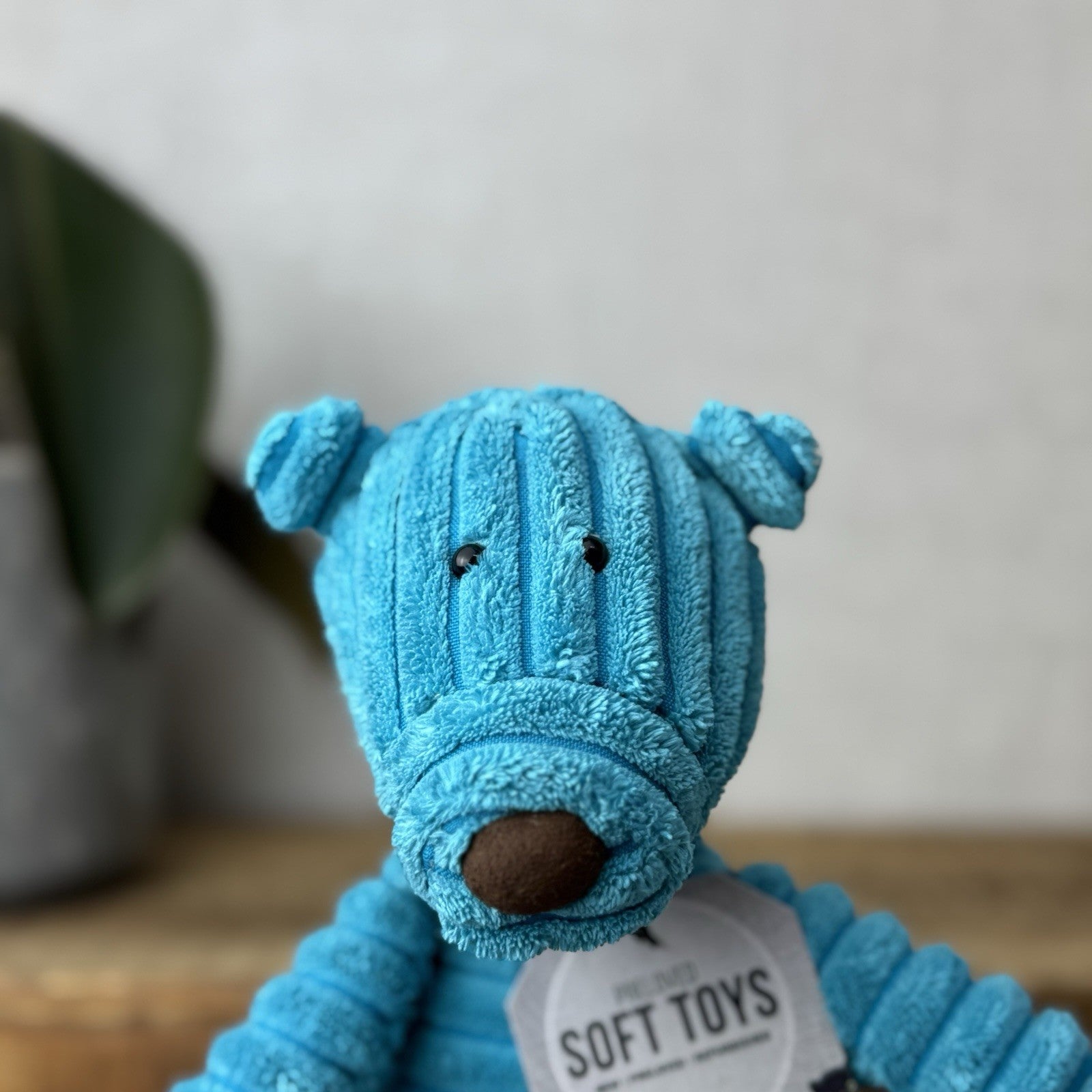 Jellycat Small Cordy Roy Ted Teddy Bear Blue Soft Toy Plush Beanie Retired 9”