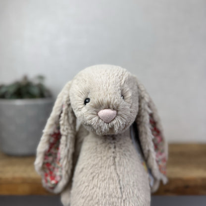 Jellycat Medium Bashful Beige Posy Blossom Bunny - Beige Bunny Floral 12” (#2)