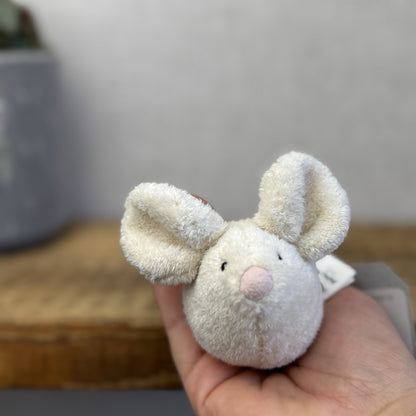Jellycat Pip Mouse - Miniature Cream/White Mouse Mice Vintage Rare Retired 4"