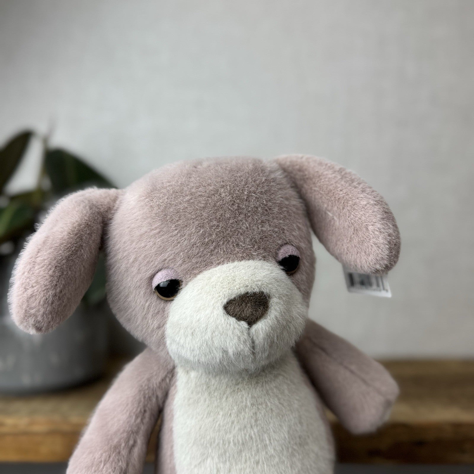 Jellycat Beepi Dog Medium Fluffy Soft Light Brown Plush Beanie With Tags 10”