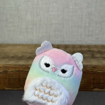 Squishmallow Squishville - Tye Dye Owl Pink (Multi Buy Discount)