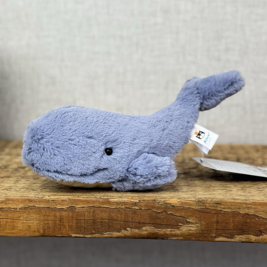 Jellycat Tiny Wilbur Whale - Tiny Blue Soft Beanie Whale Soft Toy BNWOT 6"