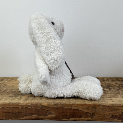 Jellycat Chou Chou Bunny White - Textured Floppy Ear White Bunny Rabbit Soft Toy