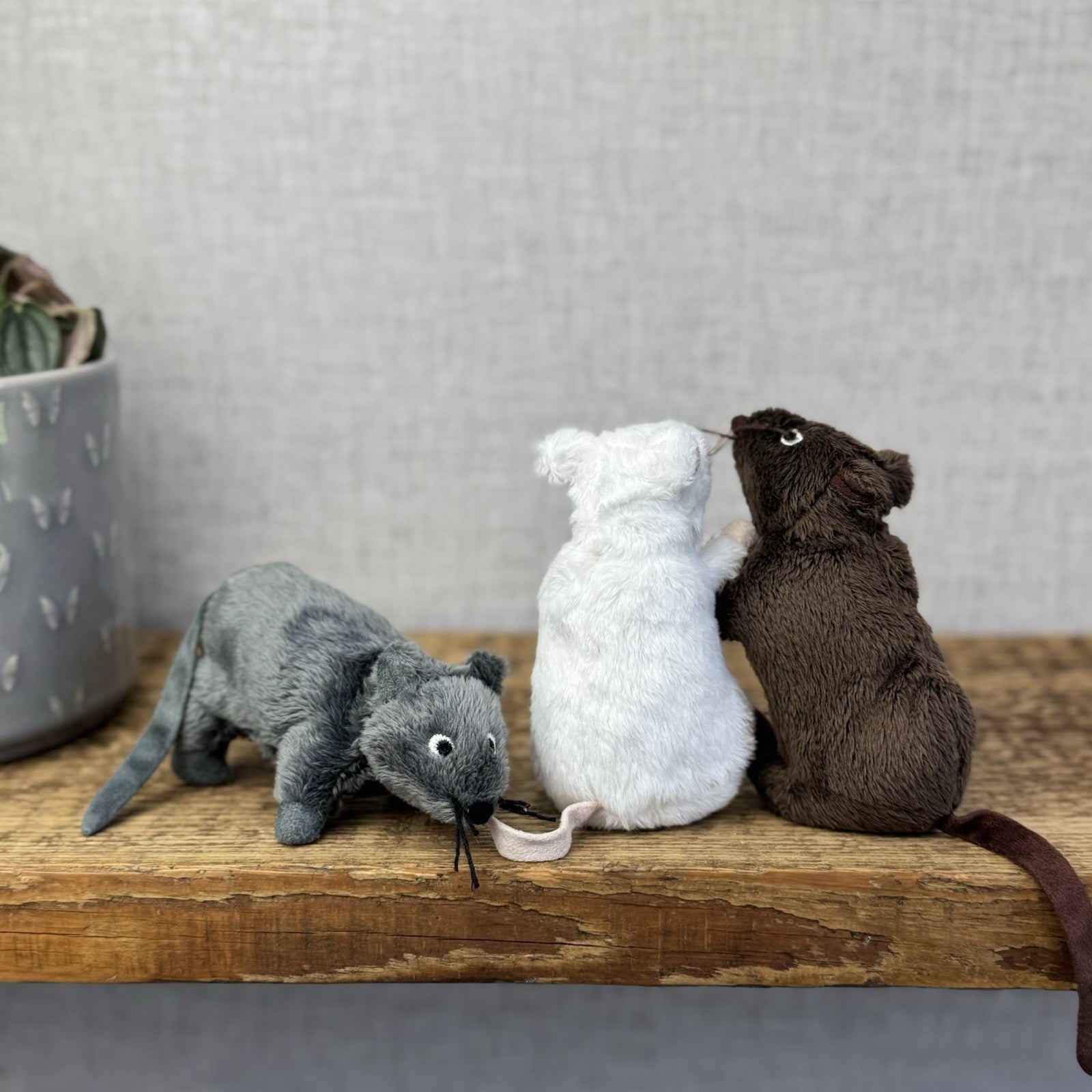Ikea Gosig Mus Plush Mouse - Small Grey Mouse Soft Toy Discontinued Plush 4"