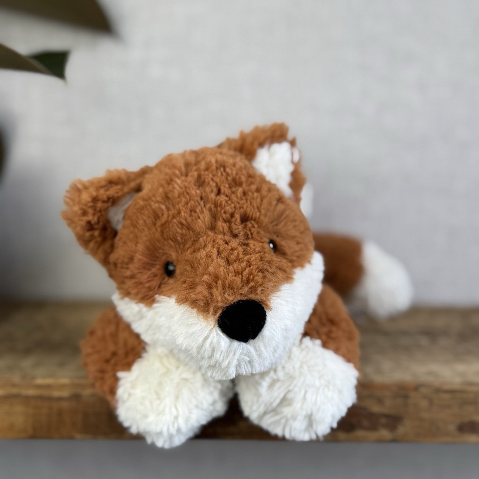 Jellycat Tumblie Fox Laying Curly Fox Plush Beanie Lying Fox Soft Toy 12" (#2)
