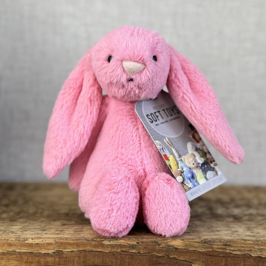 Jellycat Small Bashful Sorbet Bunny - Soft Pink Rabbit Retired Jellycat 8" (#2)