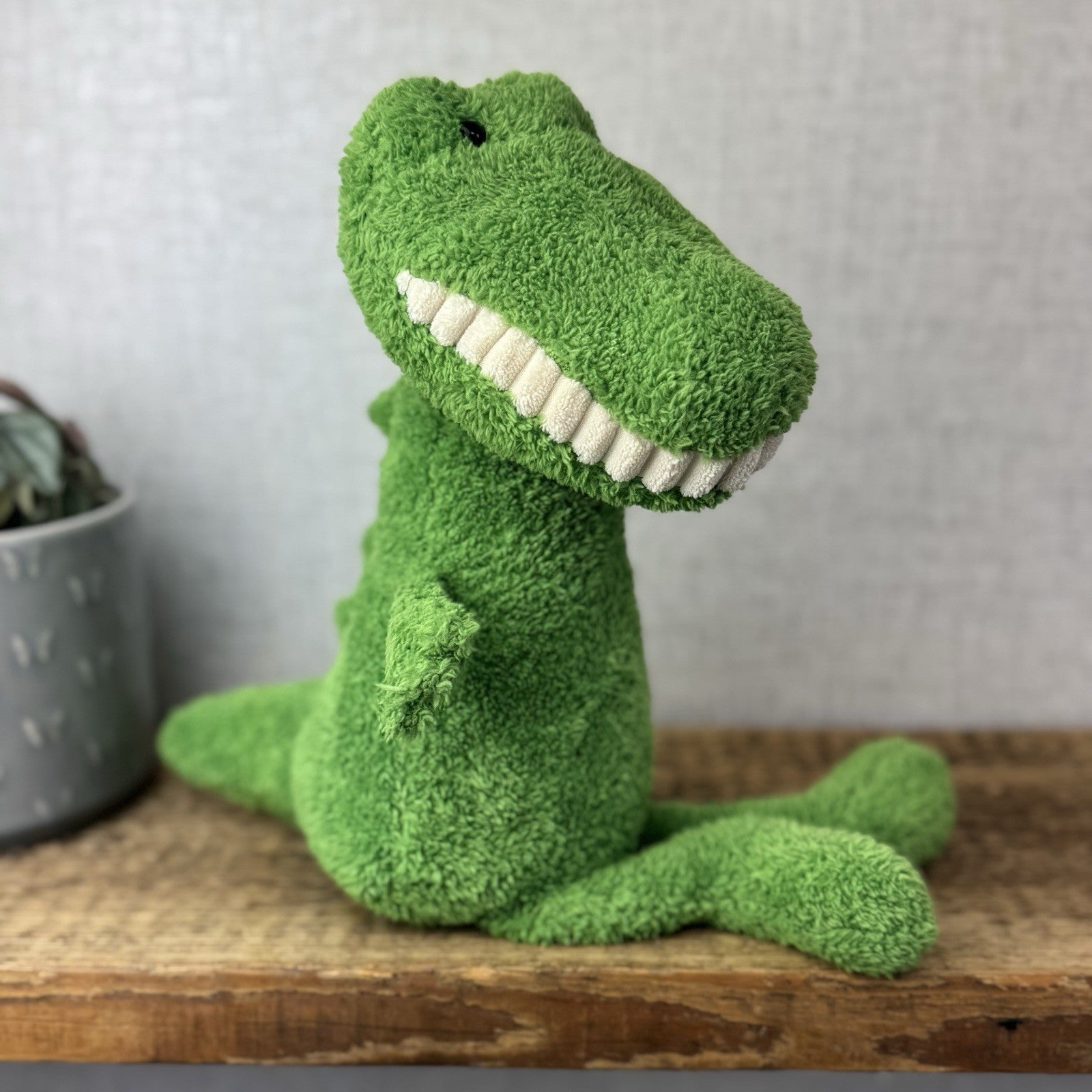 Jellycat Medium Toothy Croc - Large Green Crocodile  Smiling Rare Retired 16”