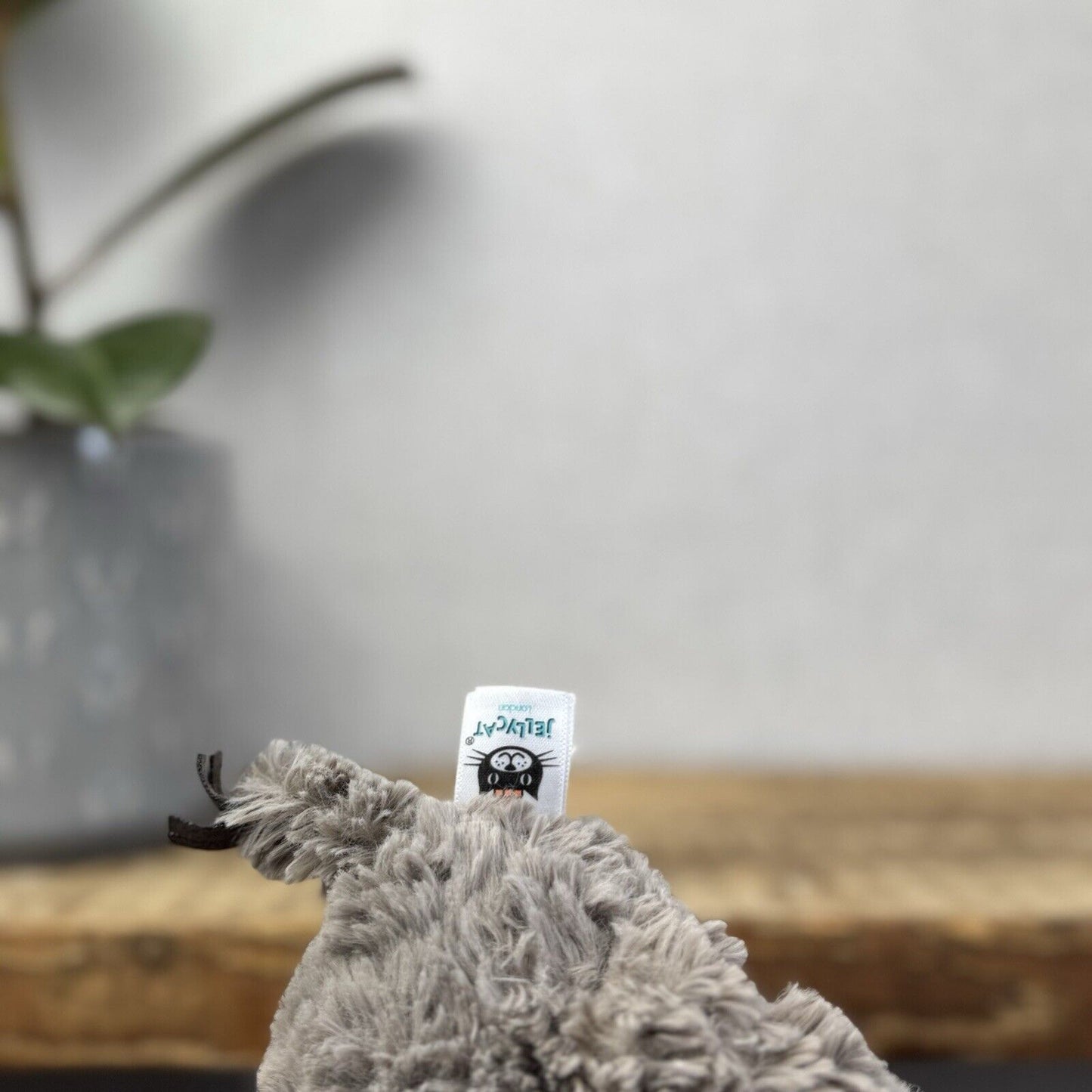 Jellycat Small Mumble Elephant - Small Dark Grey Texture Jellycat Elephant 9"
