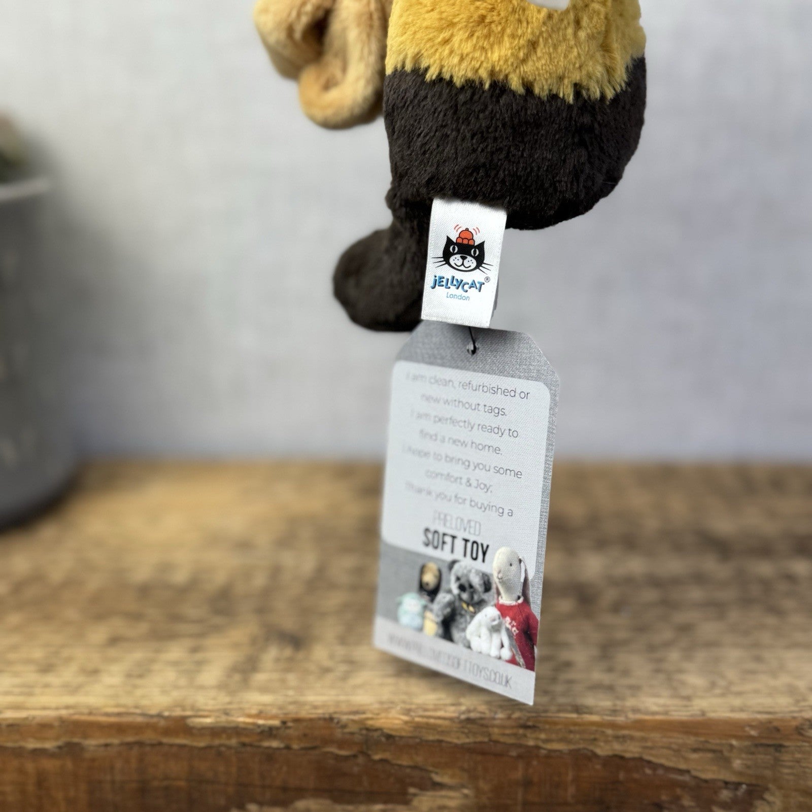 Jellycat Bashful Bee Soother - Bumble Bee Comforter Neutral Baby Gift NWOT 