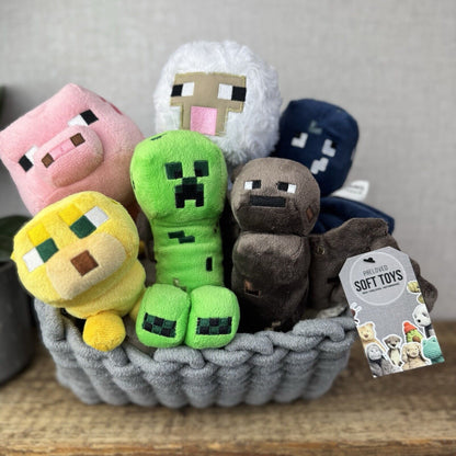Minecraft Muji 2014 Soft Toy Bundle - Creeper, Pig, Bat, Sheep, Cheetah, Octopus