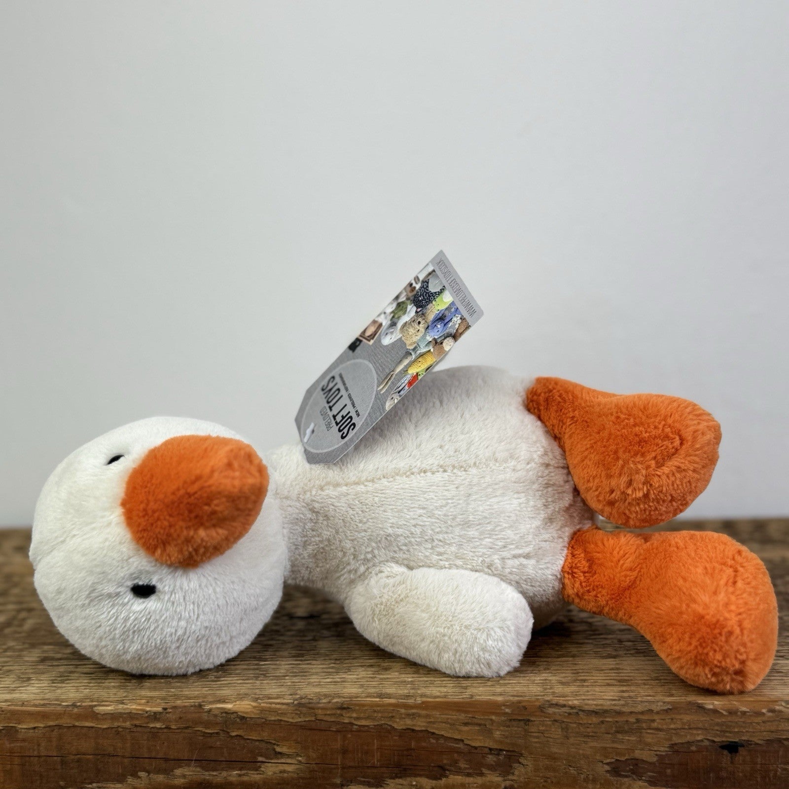 Jellycat Nimbus Duck - Small Short Fur Cream Duckling Soft Toy Retired 10"