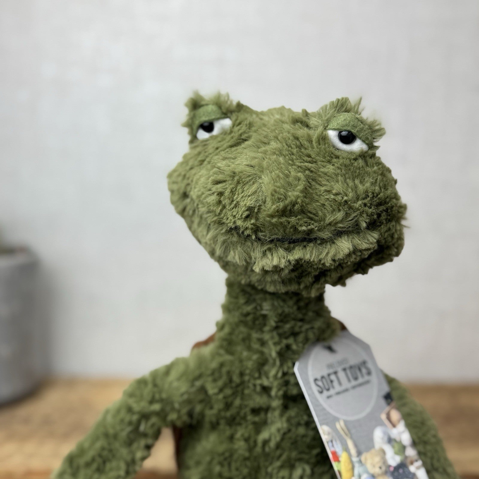 Jellycat Furryosity Turtle Tortoise - Grumpy Turtle Soft Toy 15" Medium Plush