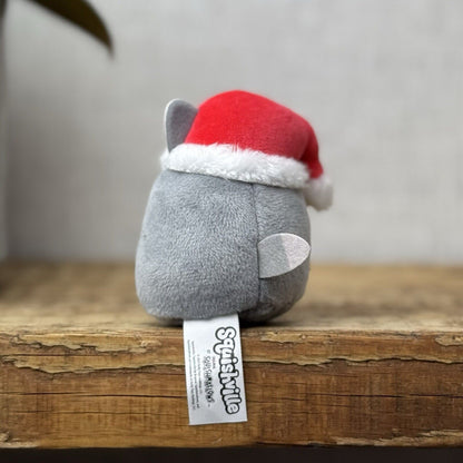 Squishmallow Squishville - Tilman Wolf - Christmas Hat - Advent 2023 Plush 2"