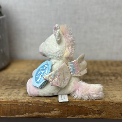 Blue Nose Friends - Glide Pegasus Unicorn #116 Pink/White Miniature Plush NWT 5"