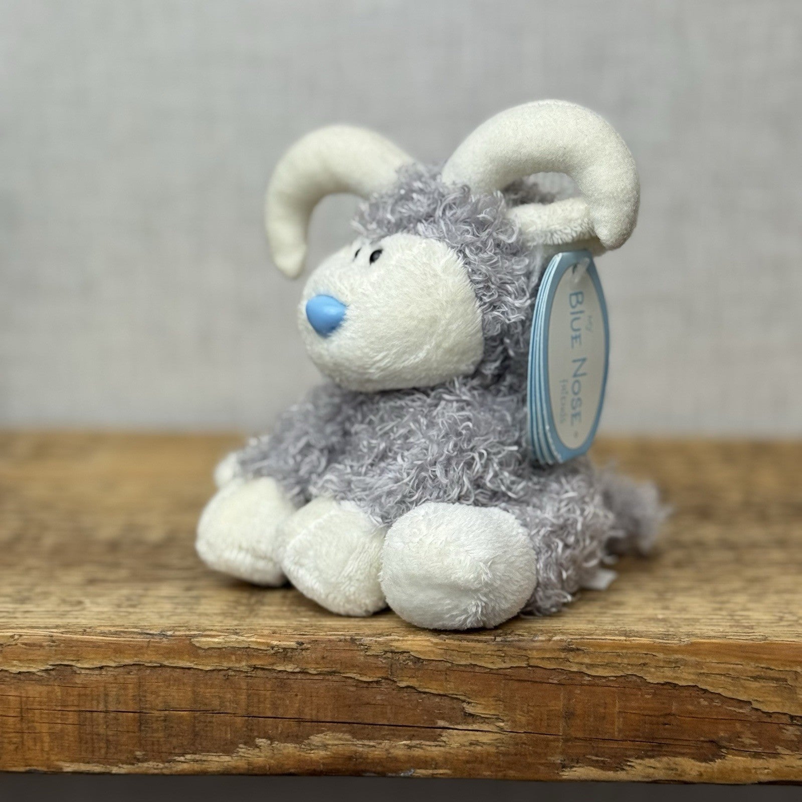 Blue Nose Friends - Kashmir #67 Grey/White Miniature Plush NWT 5"