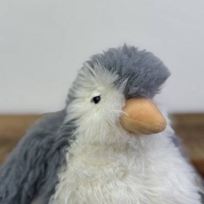 Jellycat Small Rolbie Penguin - Fluffy Grey Plump Penguin Beanie Retired 8"