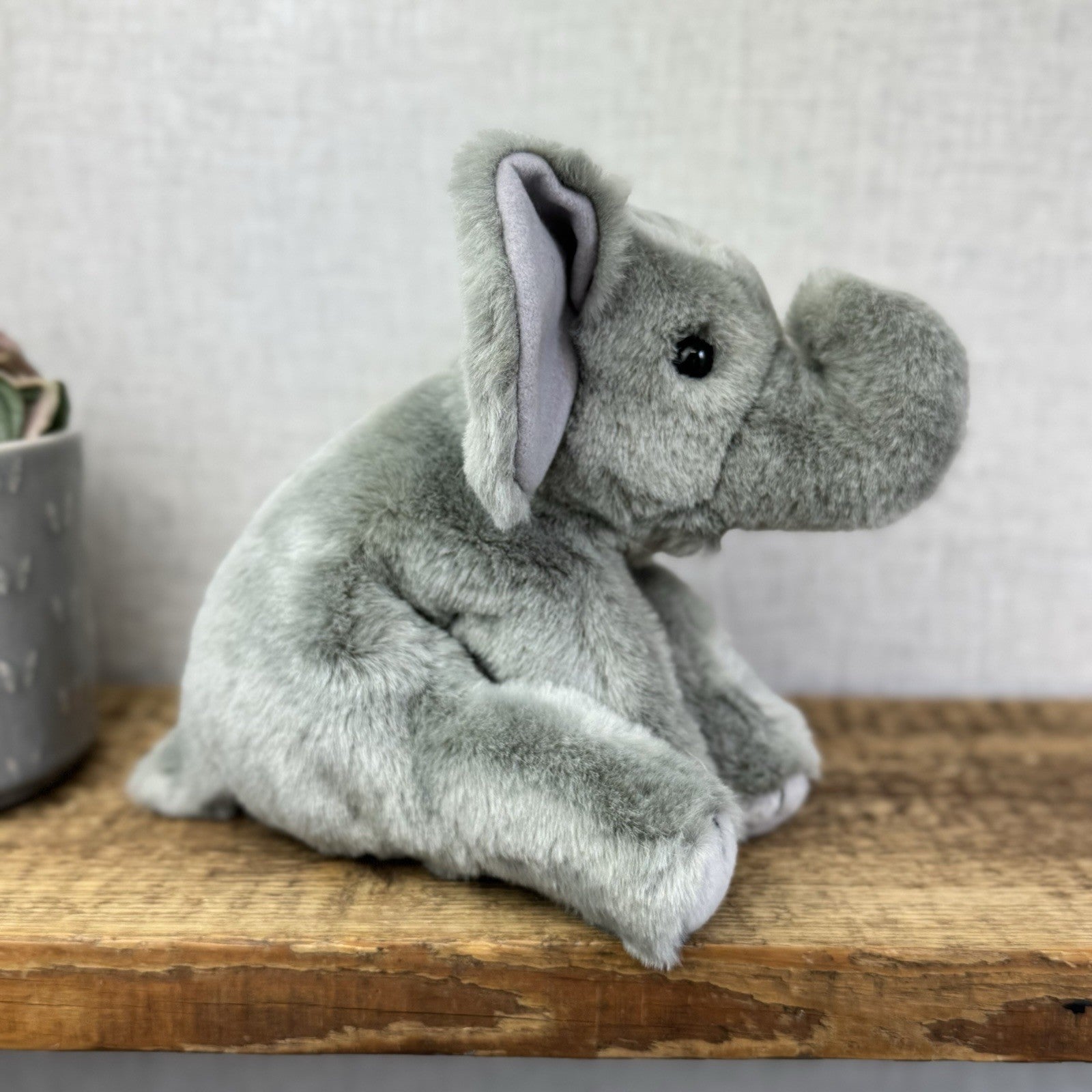 TY Classic Beanie Buddies Spout - Grey Beanbag Plush Elephant Grey 1997