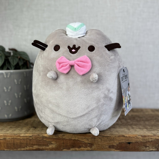 Gund Pusheen Cat - Ice Cream Vendor Cat Rare Cat Retired Collectible Medium 8"