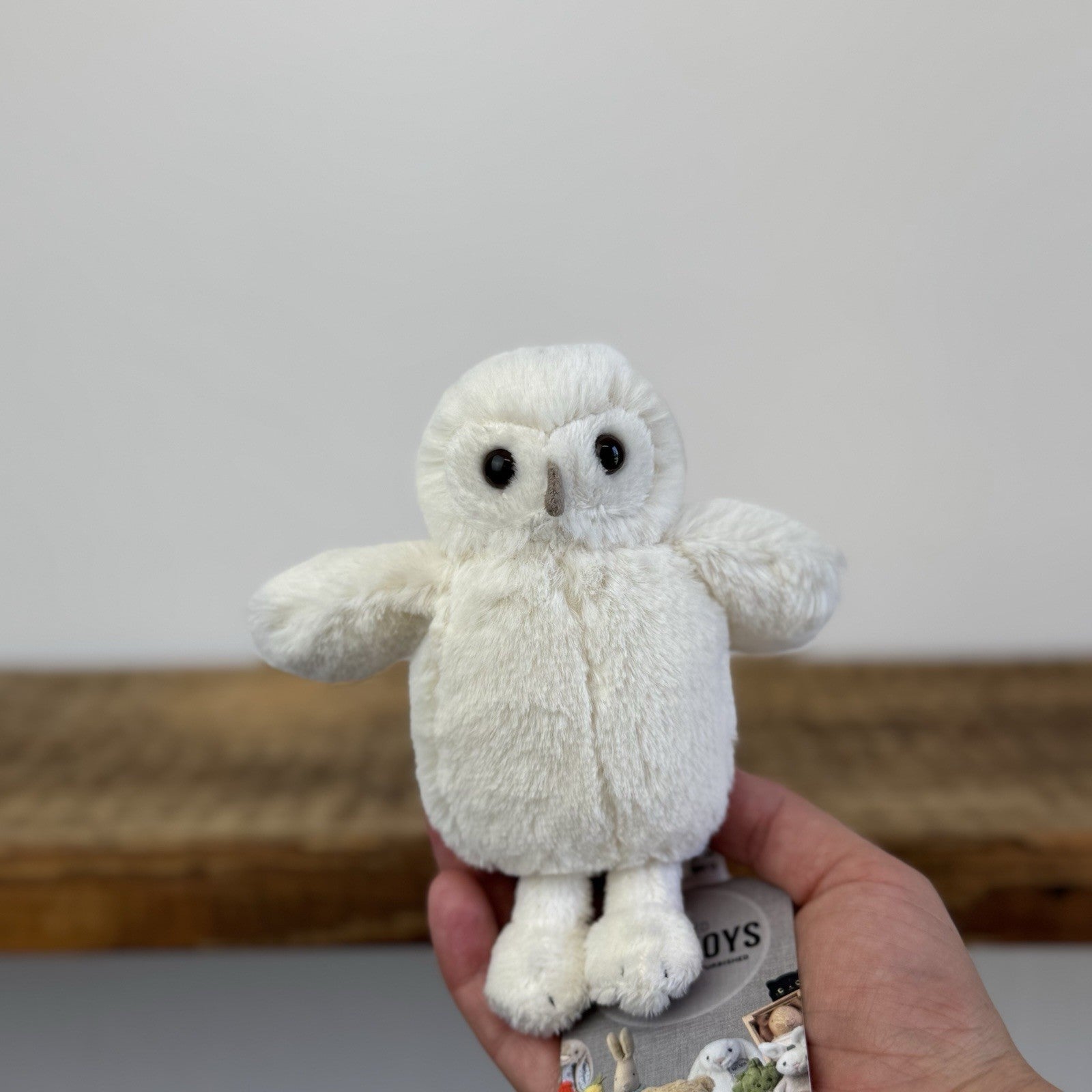 Jellycat Tiny Baby Bashful Owl - Tiny White Owl Bird Jellycat Rare 5"
