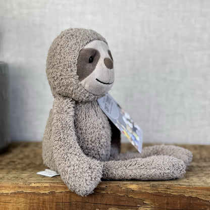 Jellycat Woogie Sloth - Small Grey Beanie Sloth Plush Rare Collectible Cute 10”