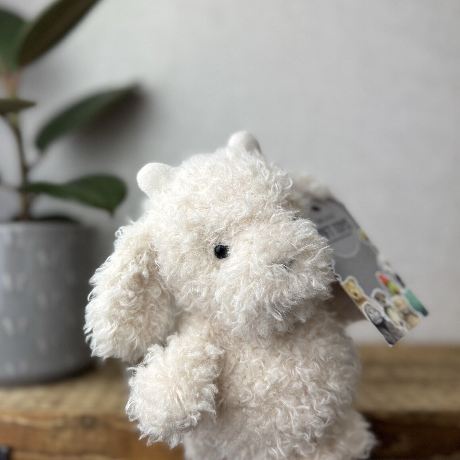 Jellycat Little Goat - Fluffy Little Goat Beanie Plush Soft Toy Small 7”