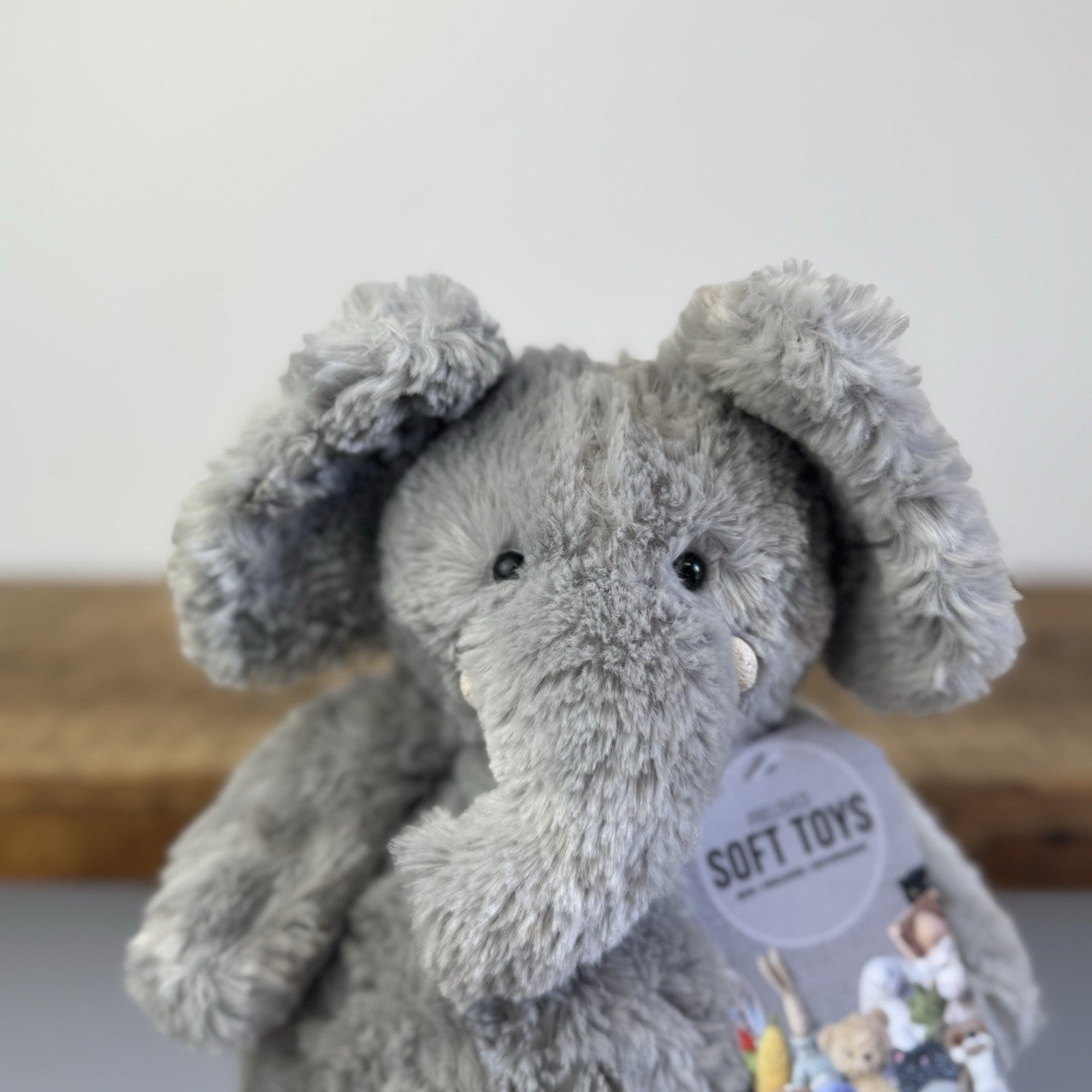 Jellycat Bartlesham Elephant - Small Bartlesham Grey Elephant Rare Vintage 10”