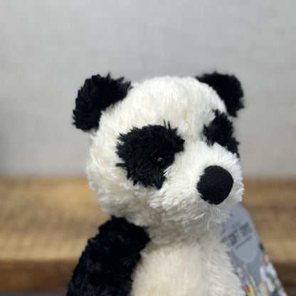 Jellycat Small Bartlesham Panda Teddy Small Size Vintage Collectible Beanie 11”