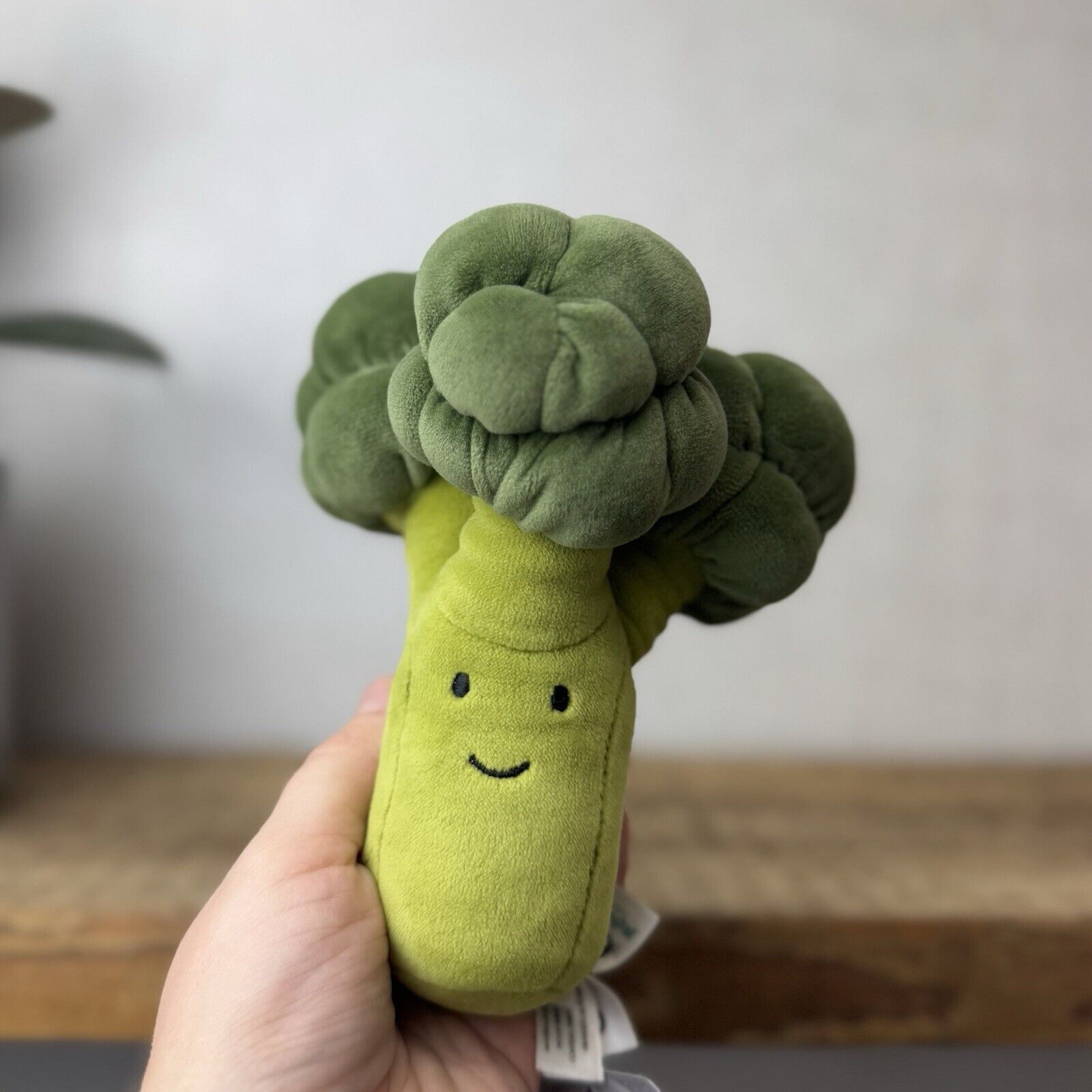 Jellycat Vivacious Broccoli - Soft Toy Food Play Vegetables Suede Beanie 8”