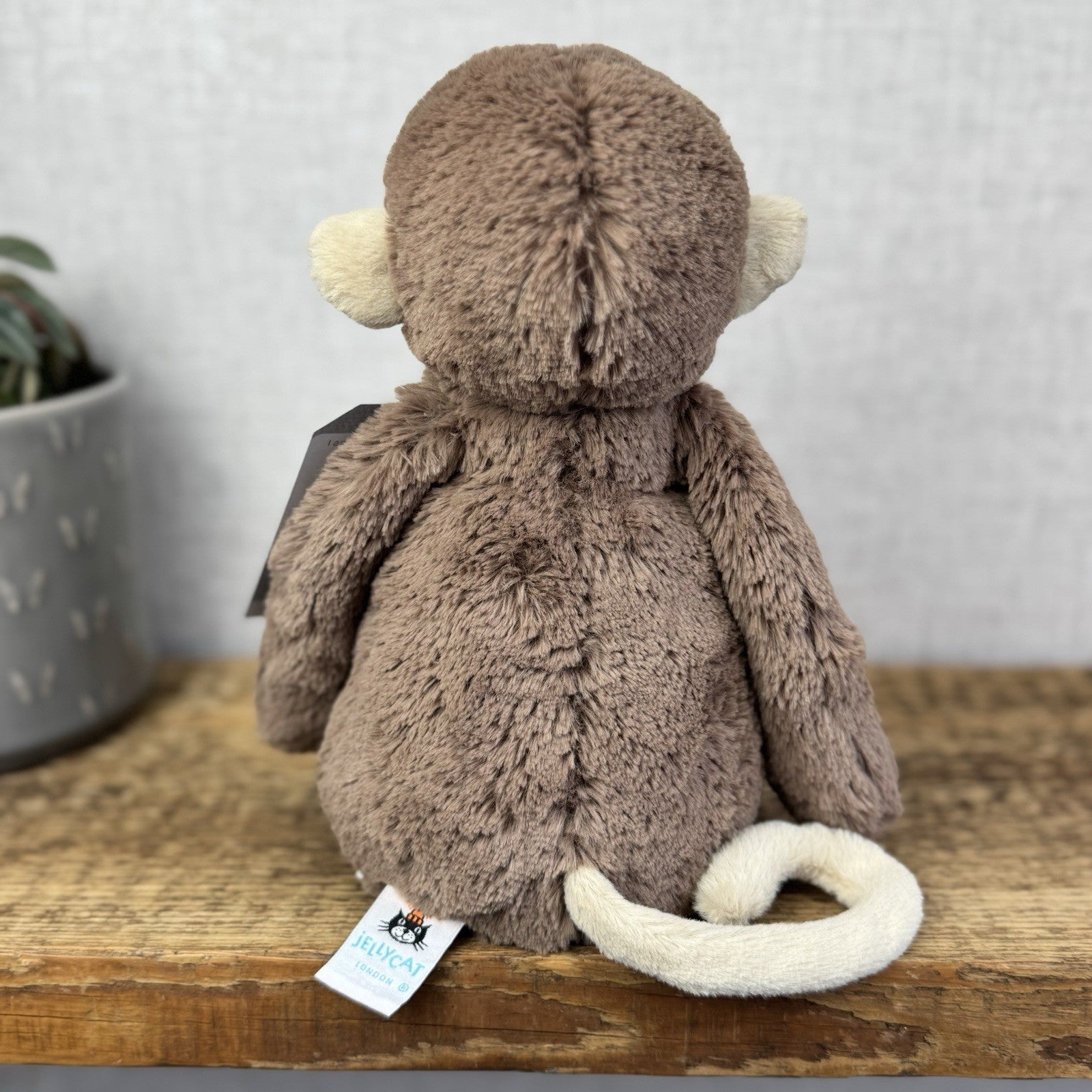 Jellycat Medium Bashful Monkey - Medium Beanie Monkey Soft Toy Plush NWOT 12"