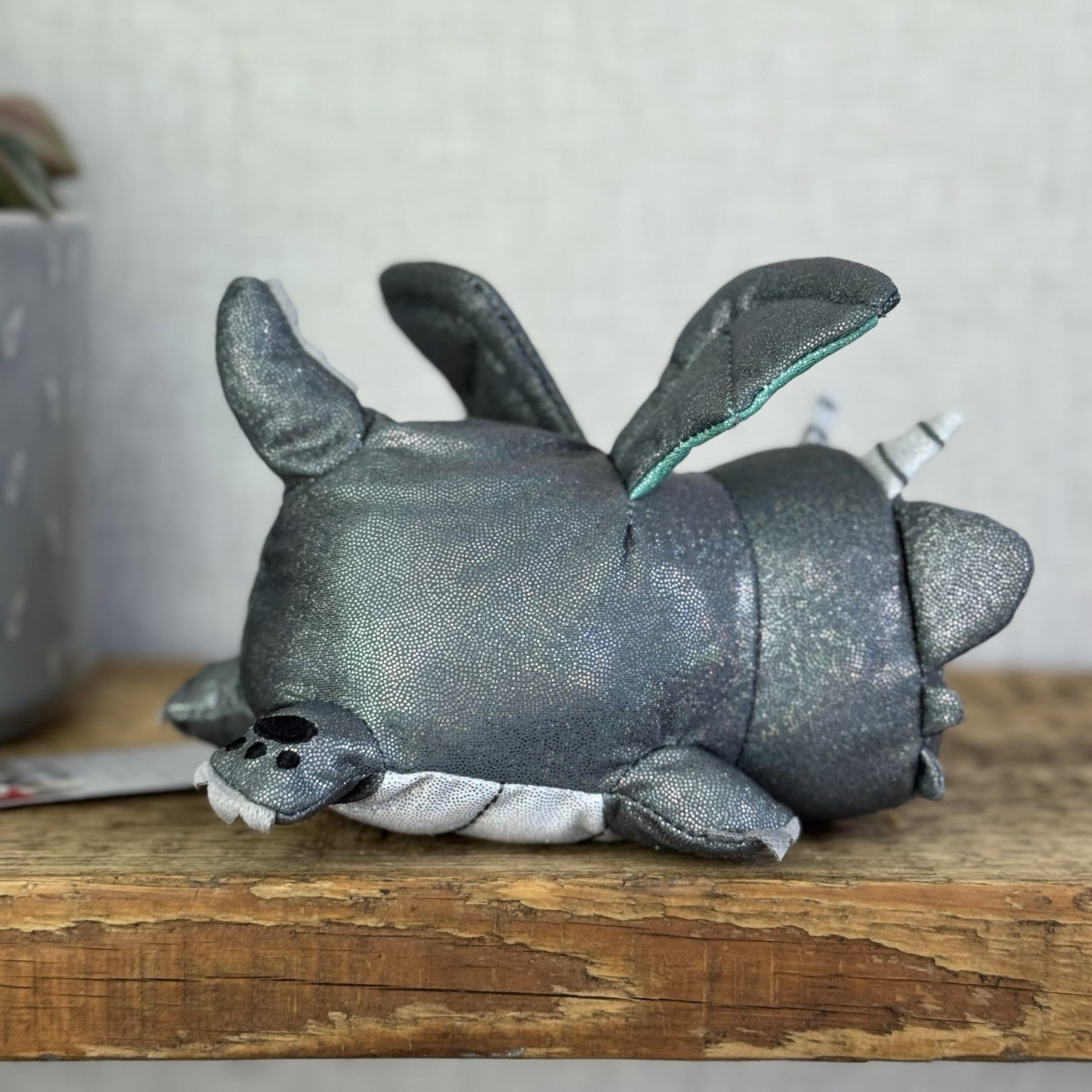 Aphmau MeeMeows - Dragon Cat Grey/Green Sparkly Plush Collectible 5"