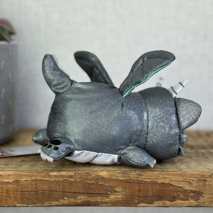 Aphmau MeeMeows - Dragon Cat Grey/Green Sparkly Plush Collectible 5"