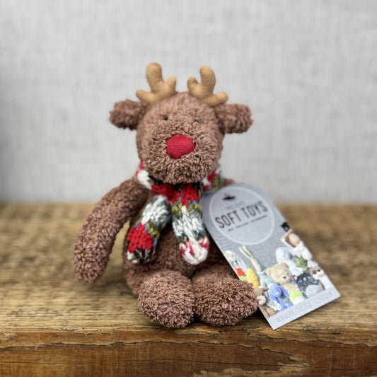 John Lewis Christmas Mini Cozy Reindeer - Knitted Jumper (Jellycat Collab)