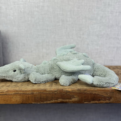 Jellycat Little Sage Dragon - Small Green Dragon Sparkly Wings Beanie Plush 11”
