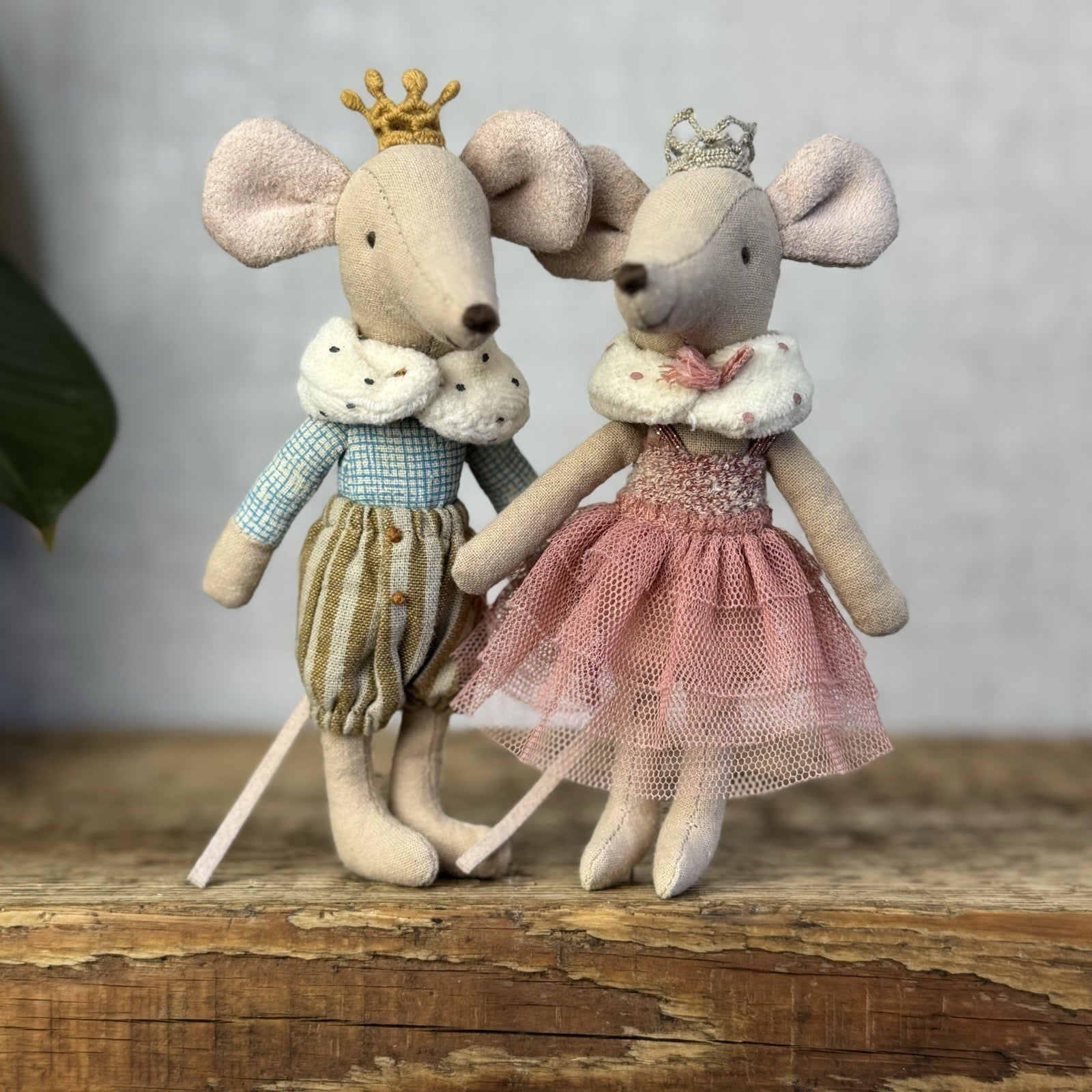 Maileg Prince & Princess Mouse - Big Brother & Sister Royal Mice Retired NWOT