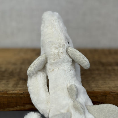Jellycat Little Snow Dragon - White/Glitter Beanie Small Dragon Retired 11”