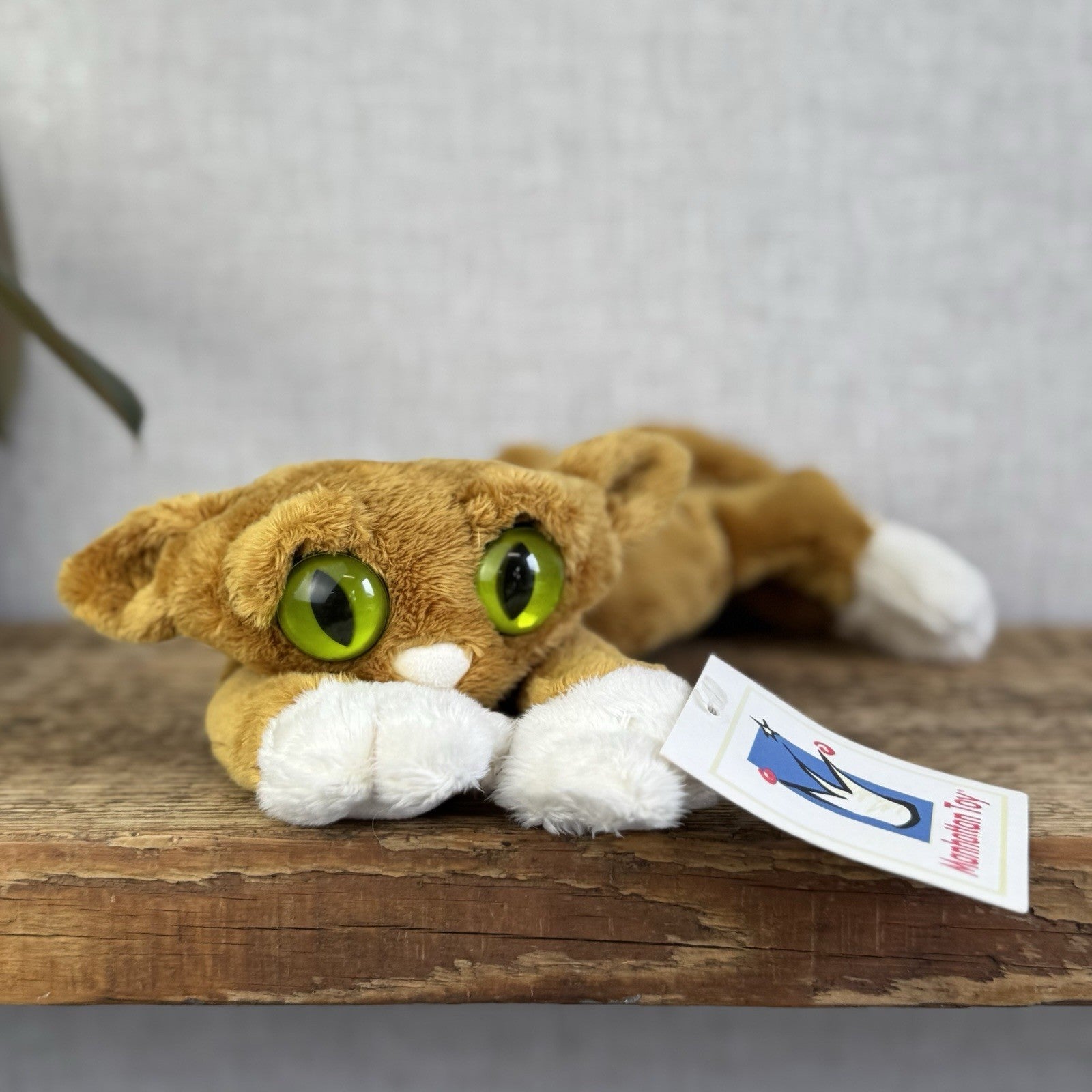 Manhattan Toy Lanky Cats Iggy - Ginger Floppy Kitten Soft Toy With Tags Rare 13”