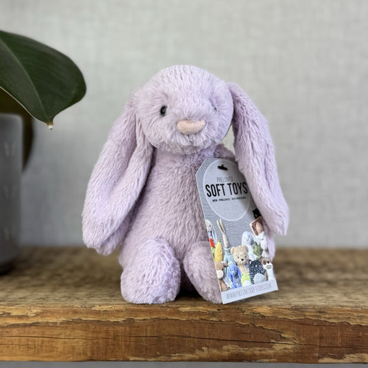 Jellycat Small Hyacinth Bashful Bunny - Little Lilac Purple Bunny Rabbit 8”