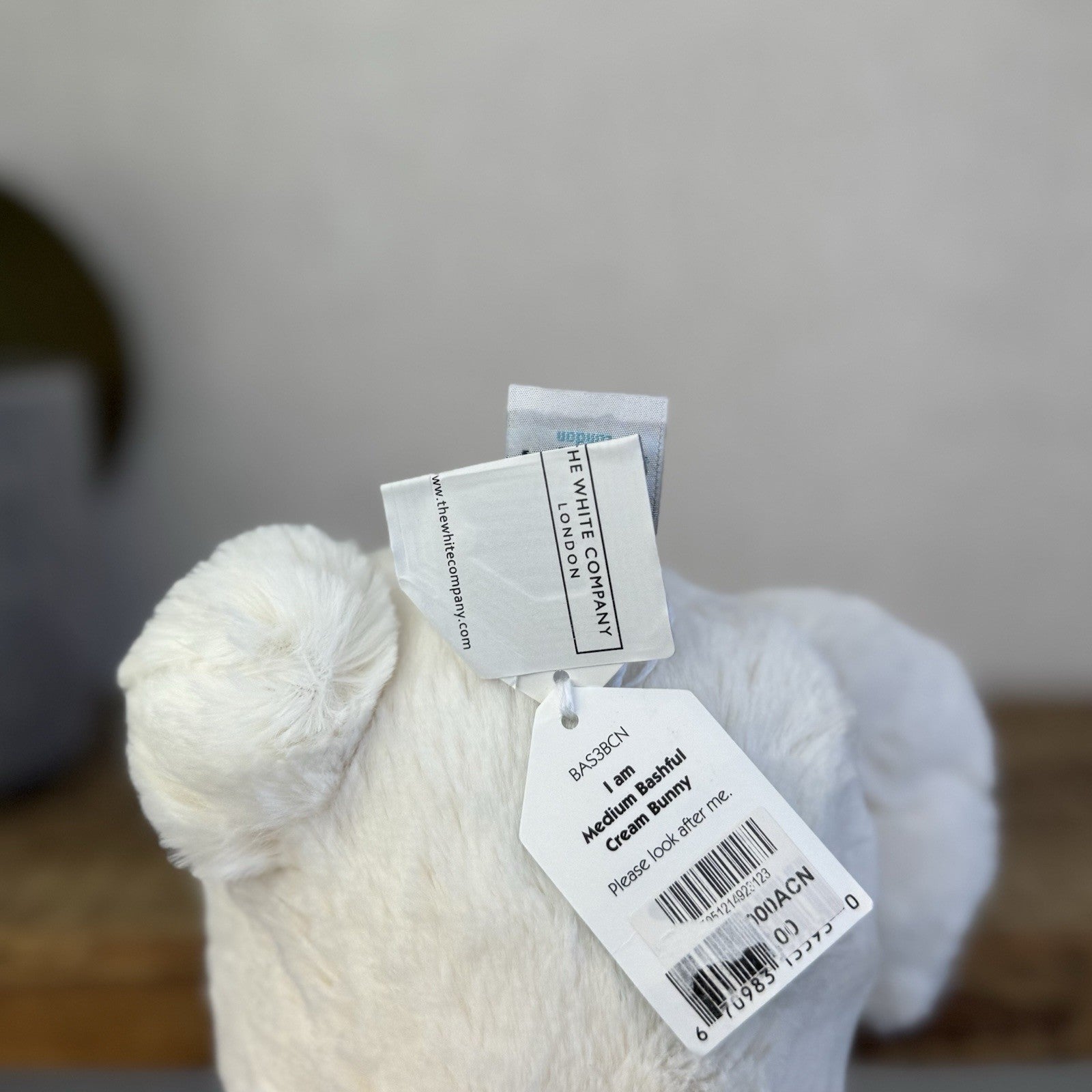 Jellycat Medium Cream Bashful Rabbit - Cream Off White Medium Bunny 12” New Tags