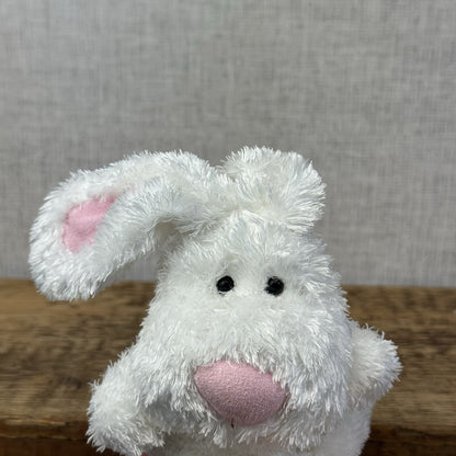 Russ Berrie Luvvies - Liz Bunny Beanie - Pudding Beanie Soft Toy Tiny 4”