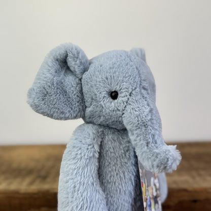 Jellycat Small Bobbie Elephant - Snugglet Baby Blue Super Soft Elephant 11”