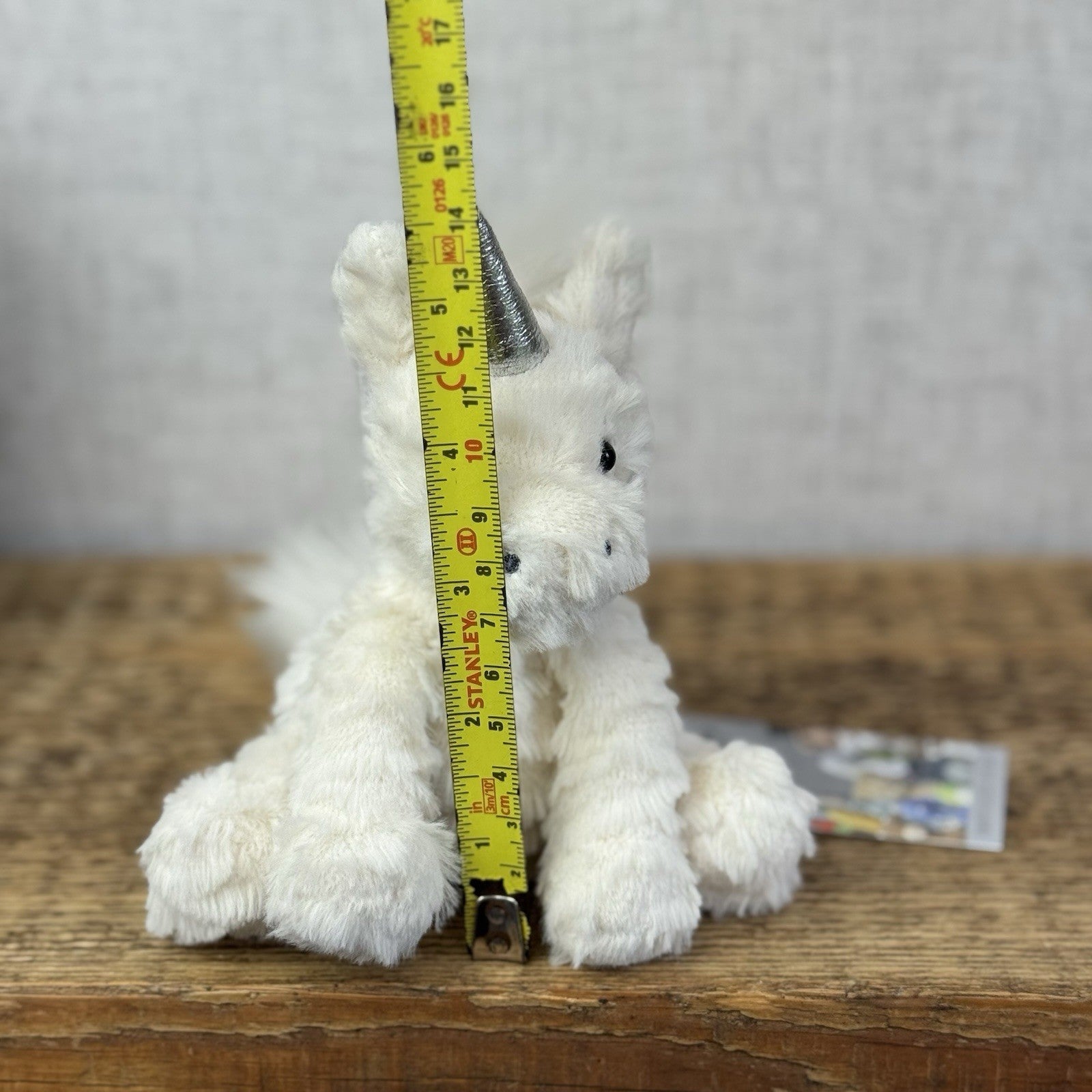 Jellycat Tiny Fuddlewuddle Unicorn- Tiny Baby Fluffy White & Silver Unicorn 5"