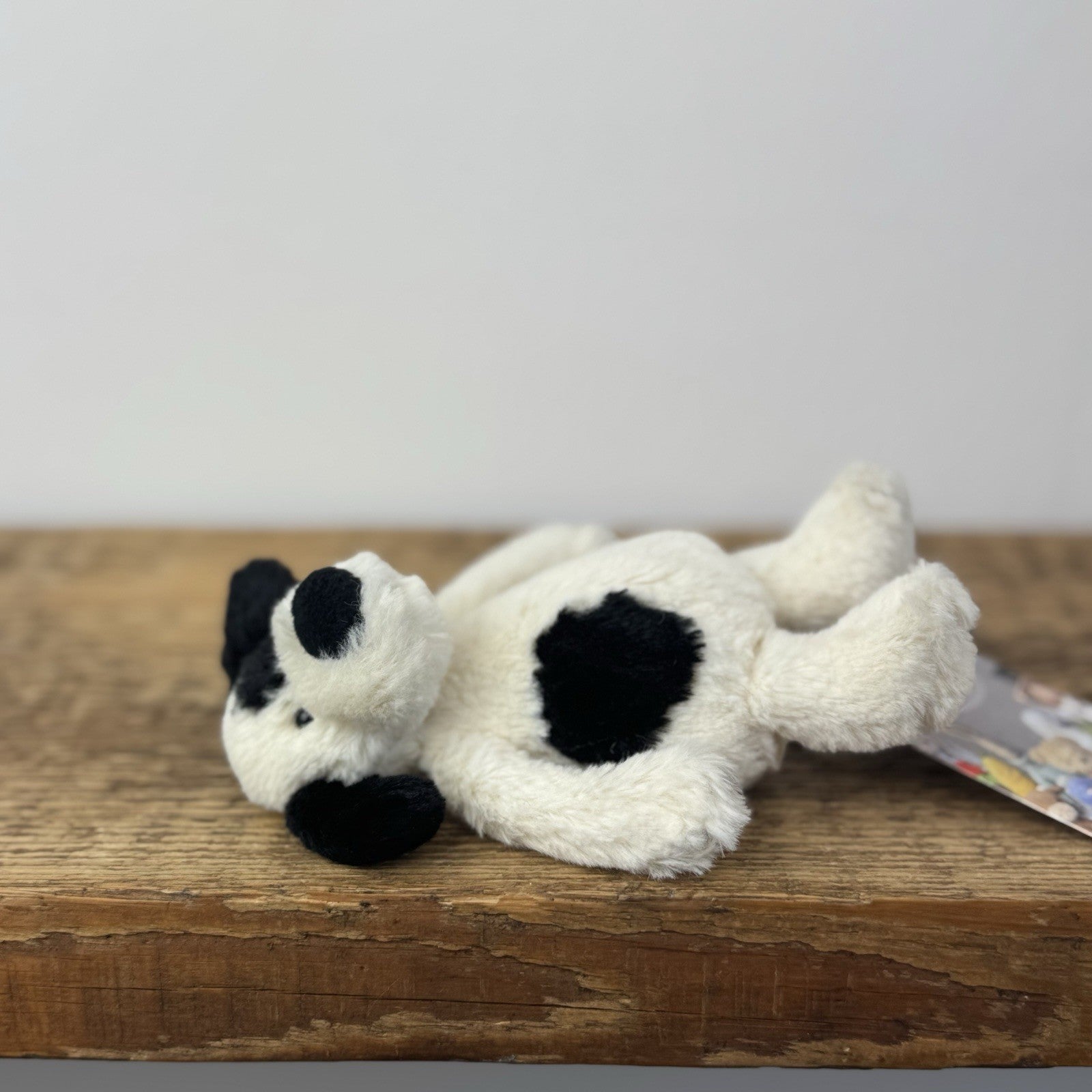 Jellycat Tiny Bashful Pup - Mini Cream/Black Puppy Dog Plush Retired 6" Mini