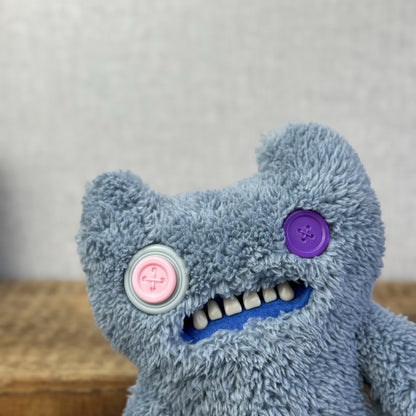 Fuggler Snuggler Edition Grey Indecisive Monster Button Eyed Funny Ugly Monster 