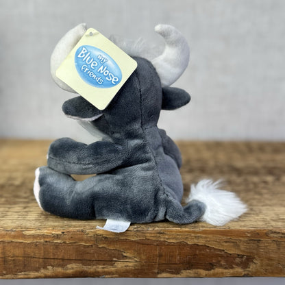 Blue Nose Friends Noo #79 - Dark Grey Wildebeest Soft Toy New With Tags 